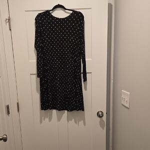Polka Dot Black Dress